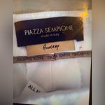 Piazza Sempione Audrey White Cotton Cropped Tapered Pants - CPA 350031 size 46 Photo 2