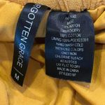 Forgotten Grace  Womens Mustard Yellow Embroidered Floral Wide Leg Pants Size M Photo 5