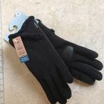 Isotoner 🌟NEW W/TAGS🌟 SMART DRY GLOVES LUXURIOUS BLACK WATER REPELLENT 1 SIZE Photo 0