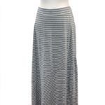 Sonoma  Life + Style Gray & White Striped Maxi Skirt Size‎ L Photo 0