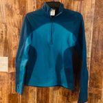 Patagonia women's xs teal color block 1/4 zip pullover 23 length X 15 Photo 0