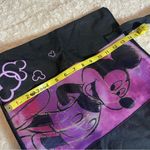 Disney Official Mickey Mouse Black Purple Pink Mesh Panel Shoulder Tote Bag Photo 4