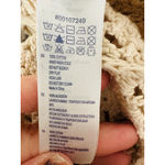 Forever 21  Crochet Sweater Crop Tank Top Size Small Beige Cream Hippie Boho Y2k Photo 5