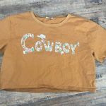 Miss Me Orange Crop Top Casual Style Photo 0