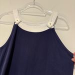 Lilly Pulitzer Vintage coy fish nautical overall dress navy blue pink medium Photo 2