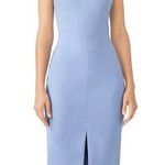 Likely Women's Brooklyn Light Blue Cocktail Sleeveless Midi Dress Size 4 Photo 0