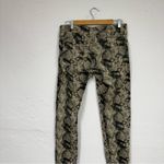 CAbi Brown Snake Print Skinny Jeans Womens 4 Low Rise Y2K Casual Denim Animal Photo 8