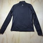 Adidas  Wisconsin Badgers Quarter Zip Pullover Women’s M Black Thumbhole Photo 5