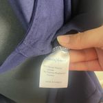 Seraphine navy purple wrap collar dress quarter length sleeves size 10 Blue Photo 4