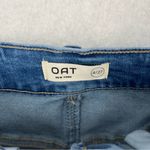 OAT New York Stretch Medium Wash Denim Midi Skirt Size 4 Blue Photo 6