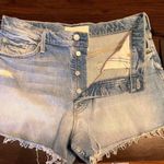 MOTHER Denim Blue Jean Cut Off Shorts Photo 0