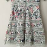 Just Me Mint Green Floral Crochet Eyelet Dress Photo 7
