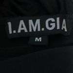 I am gia I.AM.GIA Halley Black Halter Tie Scoop Neck Chain Mini Bodycon Dress Size M Photo 6