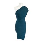Elliatt Liberty Forest Green Teal One Shoulder Fitted Bodycon Dress size S Photo 8