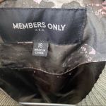 Members Only Iconic Boyfriend Satin Camo Jacket. Size Juniors 16. Photo 7