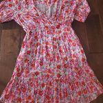 Lucky Brand  floral short sleeve dress very lightweight size medium Photo 0