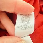 J Jill Watercolor Rust Floral Shift Dress 3/4 Kimono Sleeve Small Boho Office Red Photo 9