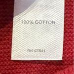 J.‎ Jill Women Sweatshirt Knit Pullover Long Sleeves Crew Neck Cotton Red Large Photo 6