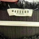 Masscob Black Gauze Tie Front Long Sleeve Dress Size M Size M Photo 5