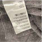 Anthropologie  Heather Gray Silver Knit Sweater Top Photo 13