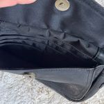 Fossil  Vtg 90's Black Leather Small Crossbody WALLET ID INSIDE Bag Tote Purse Photo 5