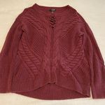 a.n.a Burgundy Sweater Photo 0