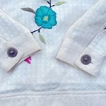 Patchington Vintage Retro 90s 00s White Floral Embroidered Women's MED Jacket Photo 11