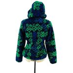 Patagonia Retro X Cardigan Hoodie Blue Green Black Deep Pile Fleece Size Small Photo 9