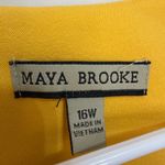 Maya Brooke Yellow Cropped Blazer Open Front 3/4 Sleeve Plus 16W NWT(A201) Photo 2