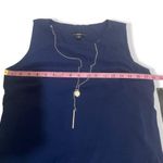 R & K NWT Navy Blue White Layered Look A-Line Midi Dress Asymmetrical High-Low New Photo 6