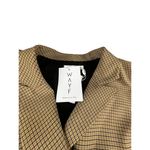 WAYF  Houndstooth Blazer Jacket Double-Breasted Womens Size S Brown & Tan Wool Bl Photo 1