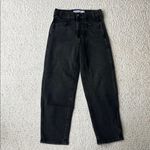 AYR  The Beat Barrel Leg High Rise Crop Stretch Washed Charcoal Gray 25 Photo 2