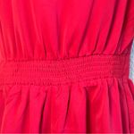 Womens Red Short Rompers Tie Front Medium NWOT Photo 10