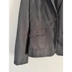 Banana Republic  Stretch Black Two Button V Neck Slim Blazer Jacket Womens Size 6 Photo 3