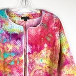 Willi Smith Eyelet Wonder  Small Cardigan Jacket‎ Handmade Tie Dye Open Lined 523 Photo 8