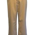 Cache Crop Gold Metallic Pant 3" Wide Waist Self Belt Stretch New $118 NWT Photo 0