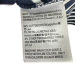 Charter Club Blue White Striped Top Large Photo 2