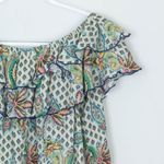 ZARA Floral Paisley Off The Shoulder Ruffle Top Women's Size XS Photo 6