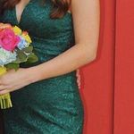 Dark Green Prom Dress Size 4 Photo 0