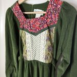 Evelyn Pearson Jr Dress Green 70's Vintage Maxi Prairie Boho Fairy Folk Empire Size undefined Photo 4