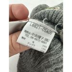 Lacoste  Vtg Beanie Hat Pom Cable Knit Ribbed Grey One Size Japan​ Photo 7