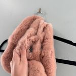 Vincent Pradier Rex Rabbit Fur NEW Scarf Blush Pink Photo 1