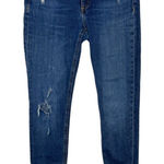 Rag and Bone  Women‎ Jeans Destroyed Skinny Stretch Raw Hem Dark Wash Denim Size 27 Photo 0