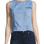 7 For All Mankind NWOT  Seamed Denim Shell Top Photo 0