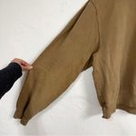 Good American  Brown Oversized Sweatshirt Womens 2X Crew Neck Closet Staple Cozy Photo 4