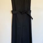 Theory Belted Wood Blend Jumpsuit, Black, Size 4, NWOT Photo 6