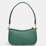 Coach Originals swinger 20 Leather Clutch Shoulder Bag ~NWT~ Bright Green C2643 Photo 2