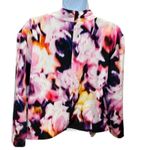Askari  Pink Purple Black Abstract Print Jacket Cardigan Large Lined‎ Drape Photo 2