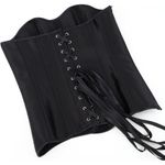 Sabrina Carpenter Black Rhinestone Heart Cut Photo 14