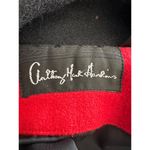 Anthony Mark Hankins Colorblock Wool Blend Coat With Embroidery & Lace Trim Sz3x Red Size 3X Photo 2